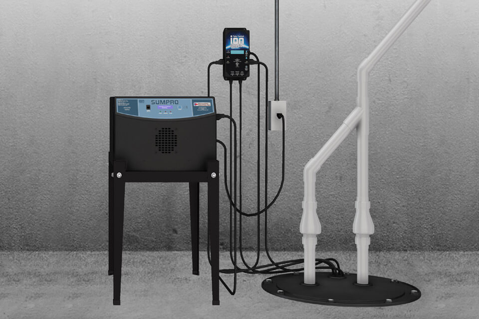 battery backup sump pump installation